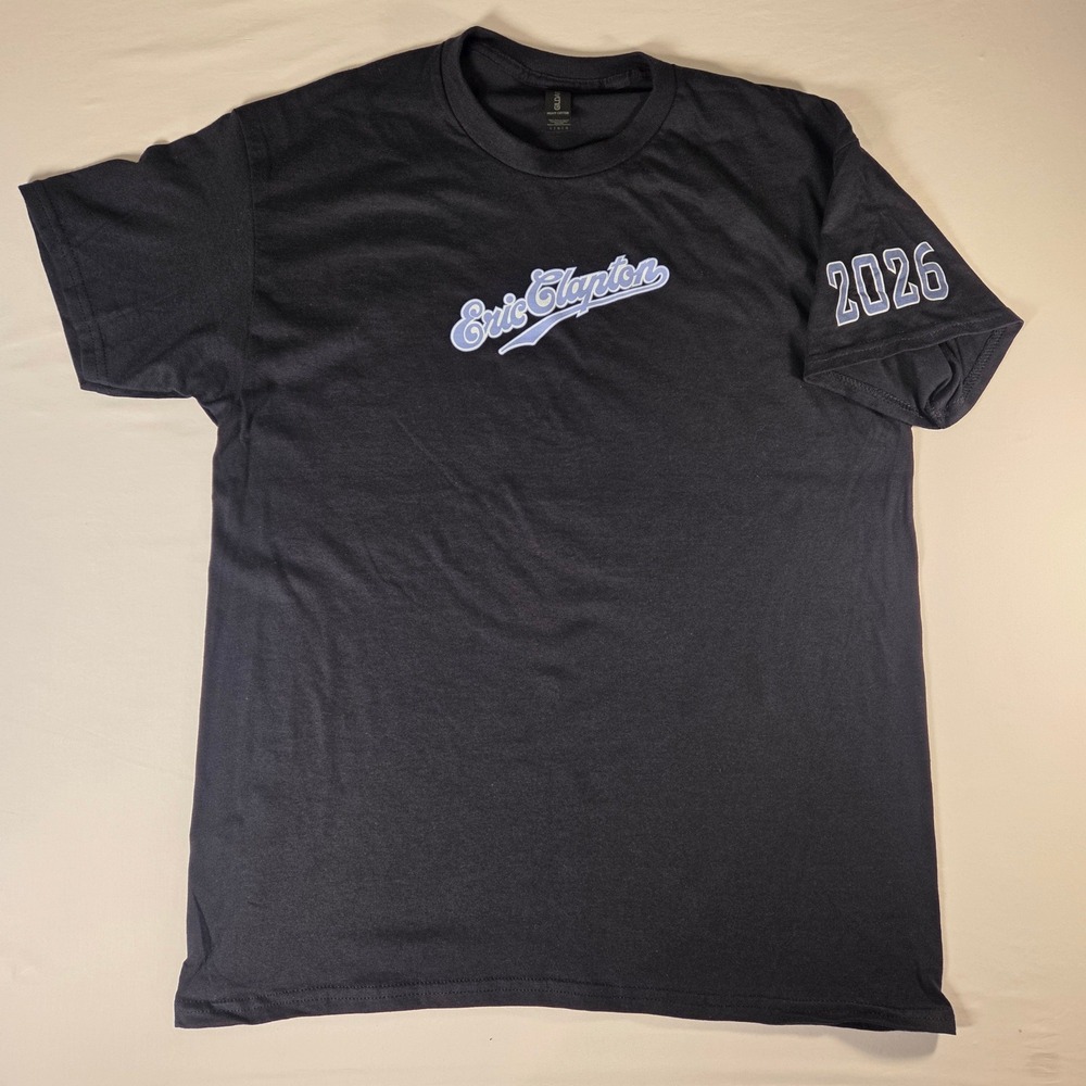 Eric Clapton 2026 Tour Local Crew T Shirt Black Size L